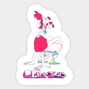 Pee Like This - The Crab Position Sticker